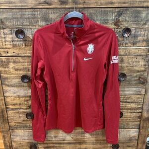 Nike Women's‎ Dri Fit Arkansas Razorbacks Quarter-Zip Pullover